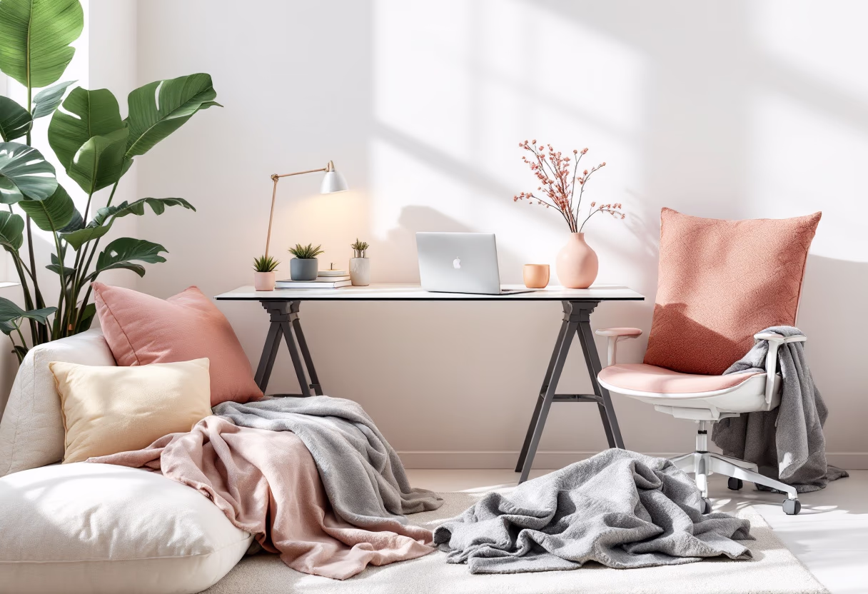 image of cozy study nook (for an edtech)